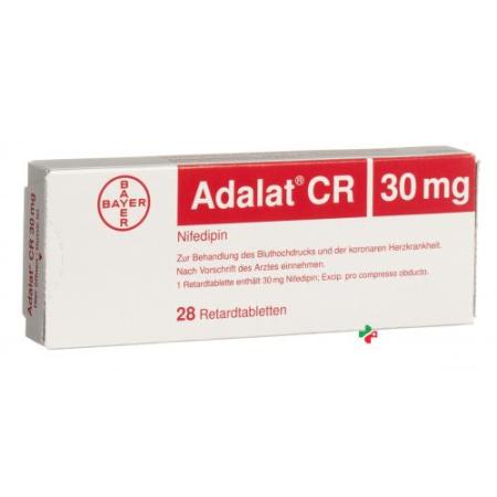 Adalat CR 30 mg 28 Retard tablets - PrimeCare Global
