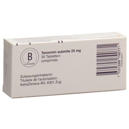 Tenormin submite Tabl 25 mg 100 pcs - PrimeCare Global