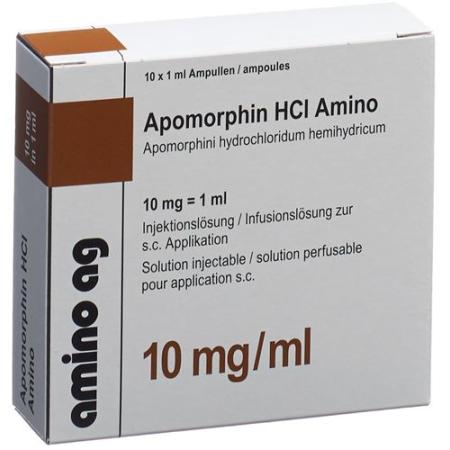 Apomorphine HCl Amino Inj Solu 10mg/ml 10amp 1ml - PrimeCare Global