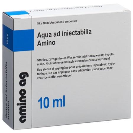Aqua ad injectabilia Amino Inj L&ouml;s 10ml ampoules 10 pcs - PrimeCare Global