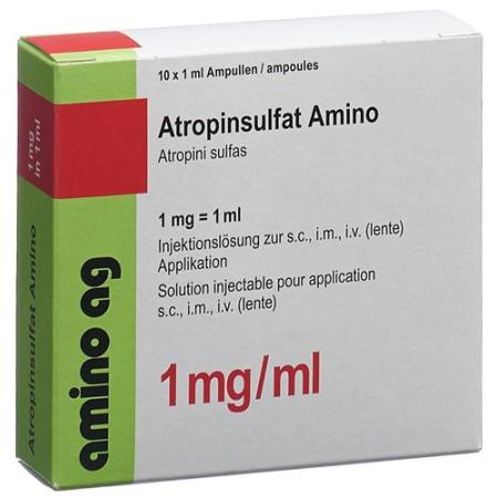 Atropine Sulfate Amino Inj Solu 1mg/ml 10amp 1ml - PrimeCare Global