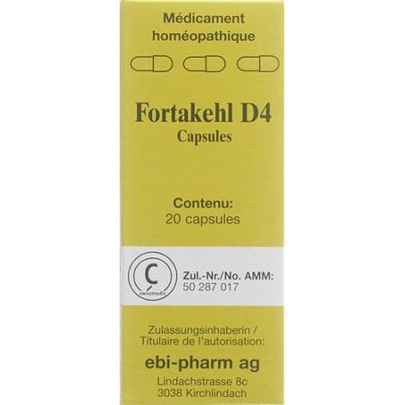 Fortakehl Kaps D 4 trituratio 20 pcs - PrimeCare Global