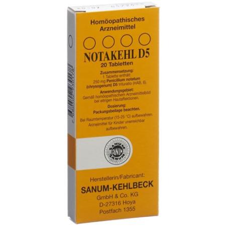Notakehl Tabl D 5 20 pcs - PrimeCare Global