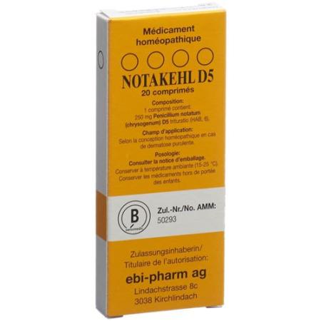 Notakehl Tabl D 5 20 pcs - PrimeCare Global