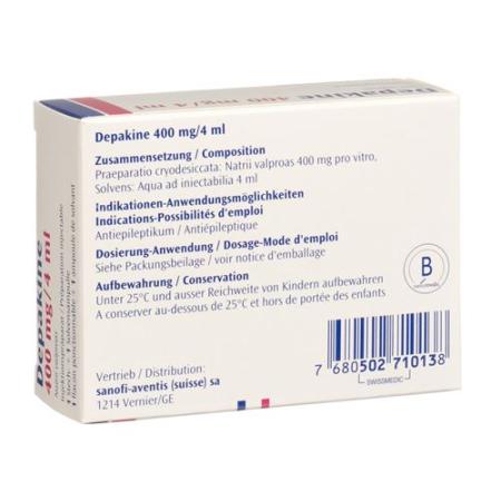 Depakine dry sub 400 mg with solvent 4 ml perf - PrimeCare Global