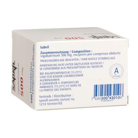 Sabril Filmtablet 500 mg 100 pcs - PrimeCare Global