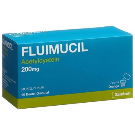Fluimucil Gran 200 mg adult bag 90 pcs - PrimeCare Global