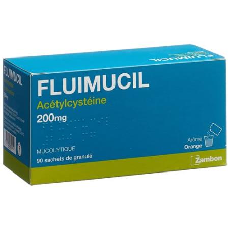 Fluimucil Gran 200 mg adult bag 90 pcs - PrimeCare Global