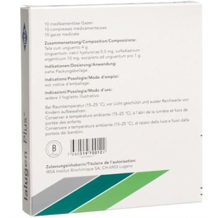 Ialugen Plus medical gauze 10x10cm 10 pcs - PrimeCare Global