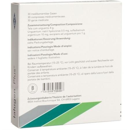 Ialugen Plus medical gauze 10x10cm 30 pcs - PrimeCare Global