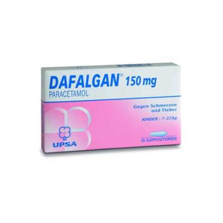 Dafalgan Supp 150 mg 10 pcs - PrimeCare Global