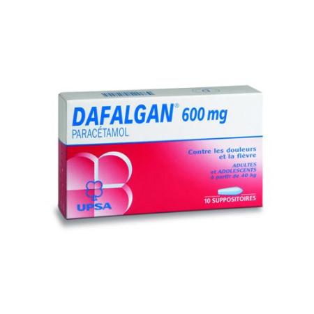 Dafalgan Supp 600 mg 10 pcs - PrimeCare Global