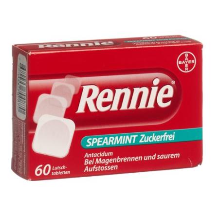 Rennie Spearmint Lozenges 60 pcs - PrimeCare Global