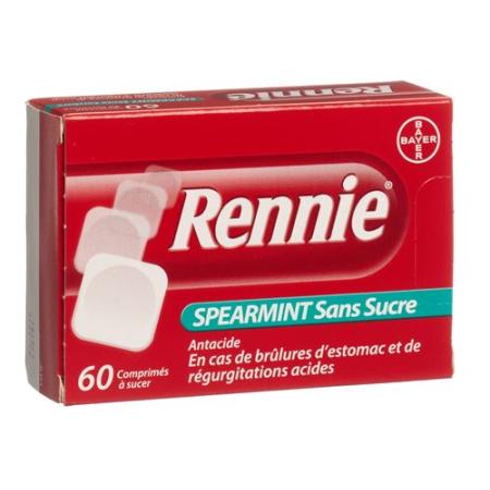 Rennie Spearmint Lozenges 60 pcs - PrimeCare Global