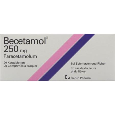 Becetamol Chewable 250 mg 20 pcs - PrimeCare Global