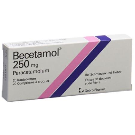 Becetamol Chewable 250 mg 20 pcs - PrimeCare Global