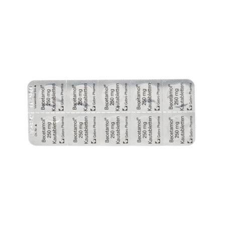 Becetamol Chewable 250 mg 20 pcs - PrimeCare Global