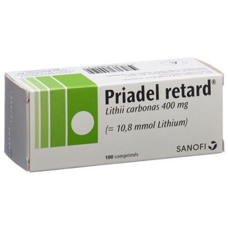 Priadel Ret Tabl 400 mg Retard 100 pcs - PrimeCare Global