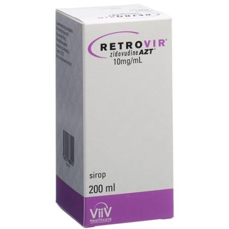 Retrovir AZT syrup 10 mg/ml bottle 200 ml - PrimeCare Global