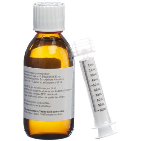Retrovir AZT syrup 10 mg/ml bottle 200 ml - PrimeCare Global