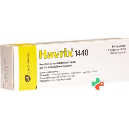 Havrix 1440 Inj Susp Fertspr 1ml - PrimeCare Global
