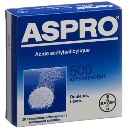 Aspro Brausetable 500 mg 20 pcs - PrimeCare Global