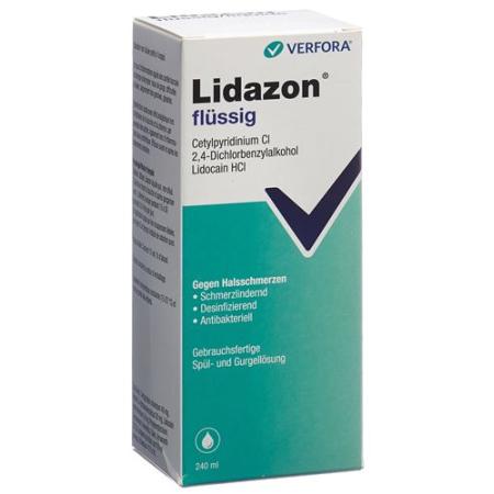 Lidazon gargle solution Fl 240 ml - PrimeCare Global
