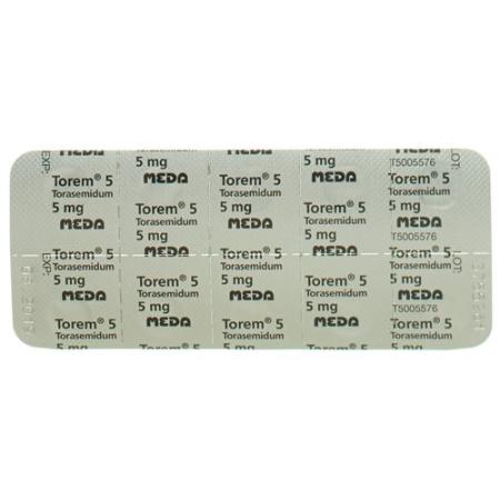 Torem Tabl 5 mg 20 pcs - PrimeCare Global