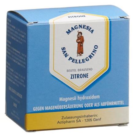 Magnesia San Pellegrino Effervescent Plv lemon 25 bags 4.5 g - PrimeCare Global