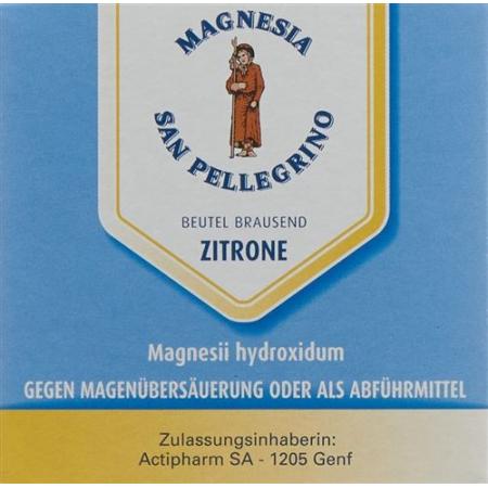Magnesia San Pellegrino Effervescent Plv lemon 25 bags 4.5 g - PrimeCare Global