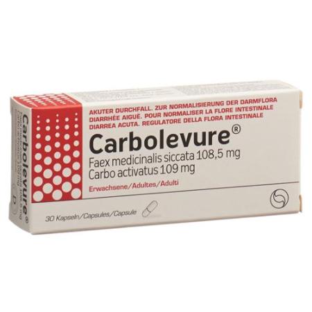 Carbolevure Kaps adult 30 pcs - PrimeCare Global