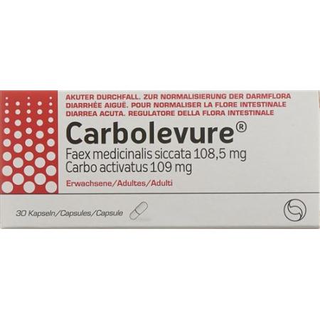 Carbolevure Kaps adult 30 pcs - PrimeCare Global