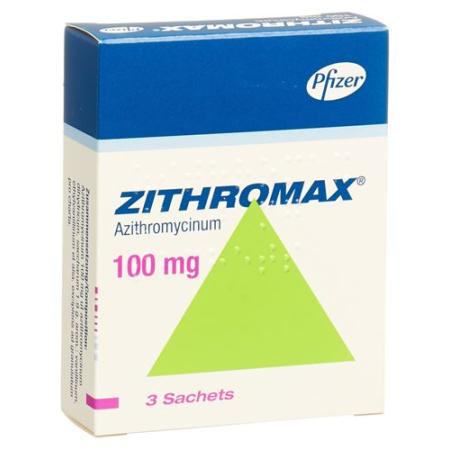 Zithromax Gran 100 mg Btl 3 pcs - PrimeCare Global