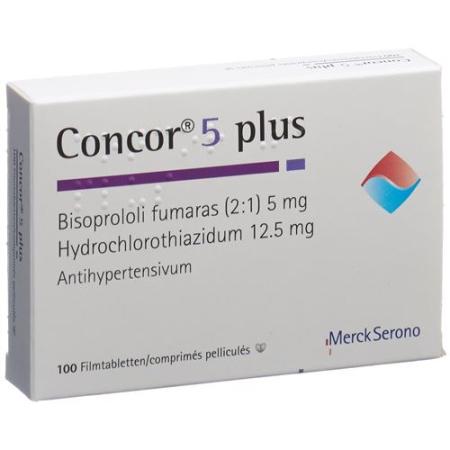 Concor 5 plus lacquer tabl 5/12.5 mg 100 pcs - PrimeCare Global