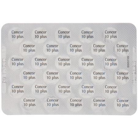 Concor 10 plus lacquer tablet 10/25 mg 30 pcs - PrimeCare Global