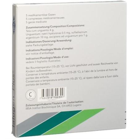 Ialugen Plus medical gauze 10x10cm 5 pcs - PrimeCare Global