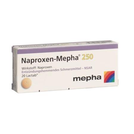 Naproxen-Mepha Lactab 250 mg 20 pcs - PrimeCare Global