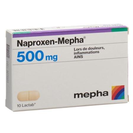 Naproxen-Mepha Lactab 500 mg 10 pcs - PrimeCare Global