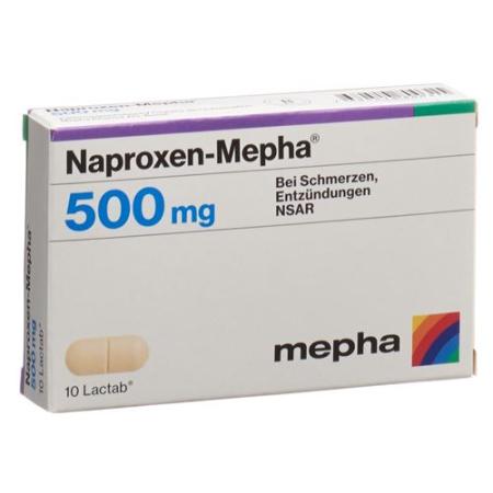 Naproxen-Mepha Lactab 500 mg 10 pcs - PrimeCare Global