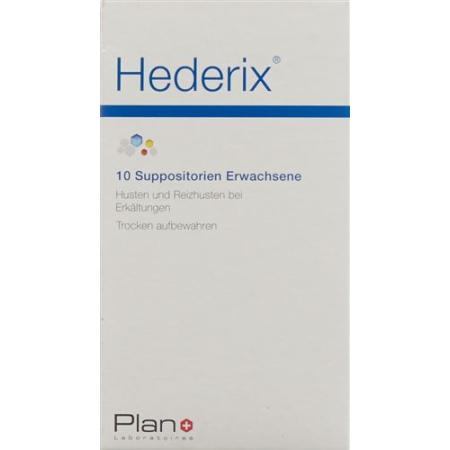 Hederix Erwachsene 10 Zaepfchen - PrimeCare Global