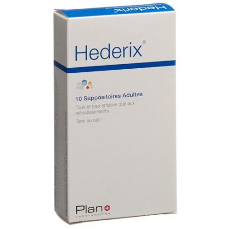 Hederix Erwachsene 10 Zaepfchen - PrimeCare Global