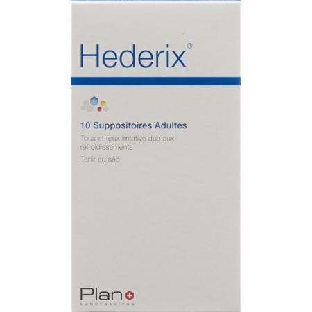 Hederix Erwachsene 10 Zaepfchen - PrimeCare Global