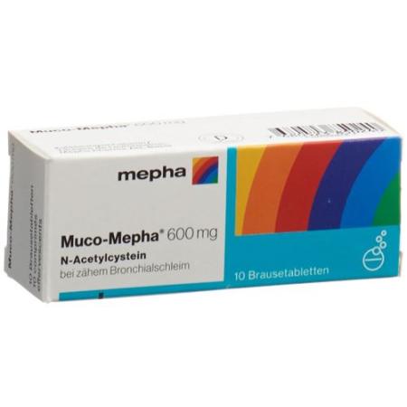 Muco-Mepha effervescent tabletse 600 mg 10 pcs - PrimeCare Global