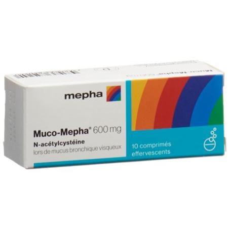 Muco-Mepha effervescent tabletse 600 mg 10 pcs - PrimeCare Global