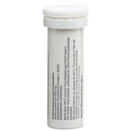 Muco-Mepha effervescent tabletse 600 mg 10 pcs - PrimeCare Global