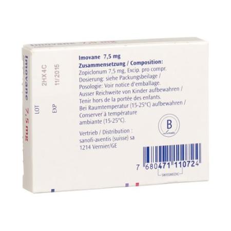 Imovane Filmtablet 7.5 mg 10 pcs - PrimeCare Global