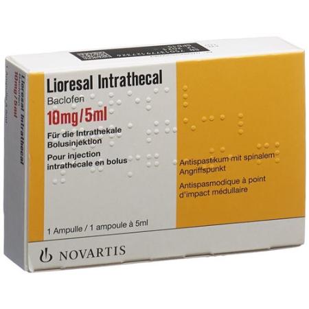 Lioresal intrathecal Inj L&ouml;s 10 mg/5ml amp - PrimeCare Global