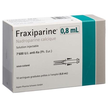 Fraxiparine 0.8 ml Inj L&ouml;s 10 Fertspr 0.8 ml - PrimeCare Global