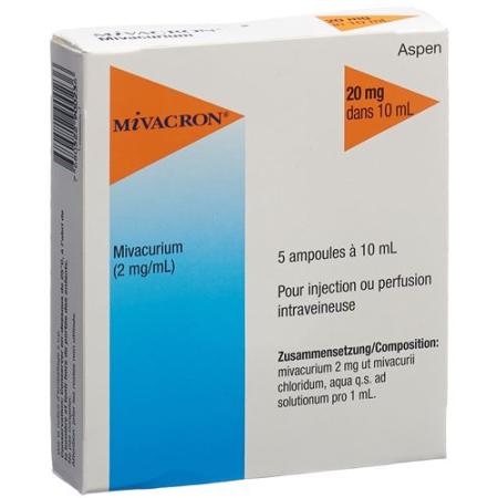 Mivacron Inj Loes 20mg/10ml 5amp 10ml - PrimeCare Global