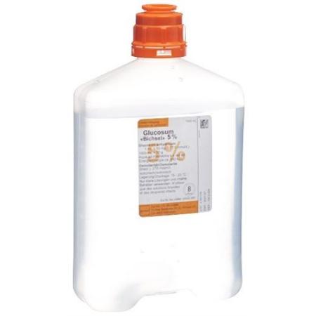 Glucosum Bichsel Inf L&ouml;s 5% 1000ml plastic bottle without cutlery - PrimeCare Global
